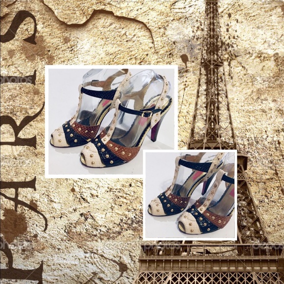 Betsey Johnson Rockabilly Heels Platform Pumps - Picture 1 of 8